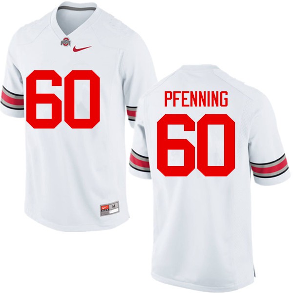 Ohio State Buckeyes #60 Blake Pfenning Men Stitched Jersey White OSU63026